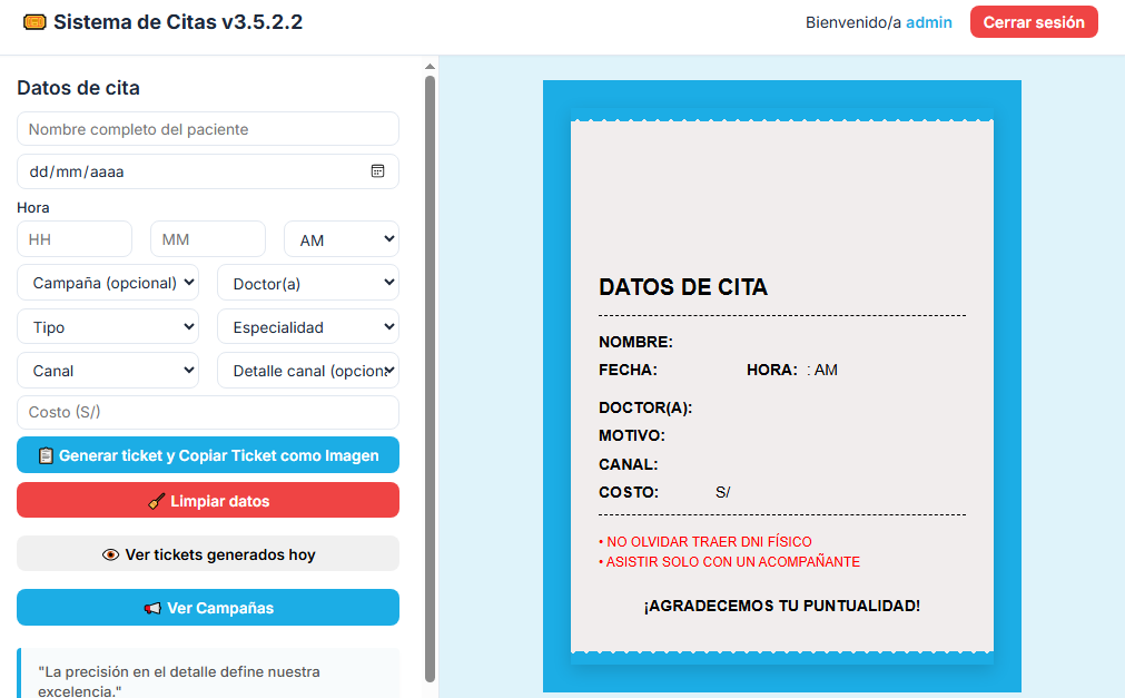 Sistema de Gestión de Citas Médicas
